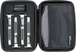 Connect with your Patient Affairs Liaison to request a 4-in-1 portable travel case